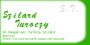 szilard turoczy business card